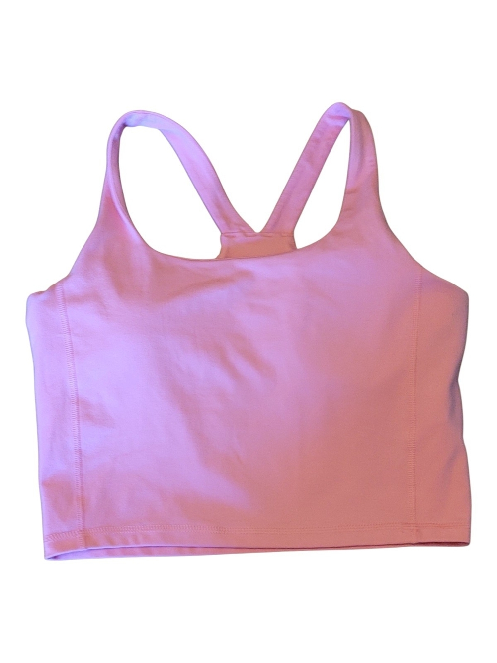 Women's Pink Racerback Sports Crop Bra